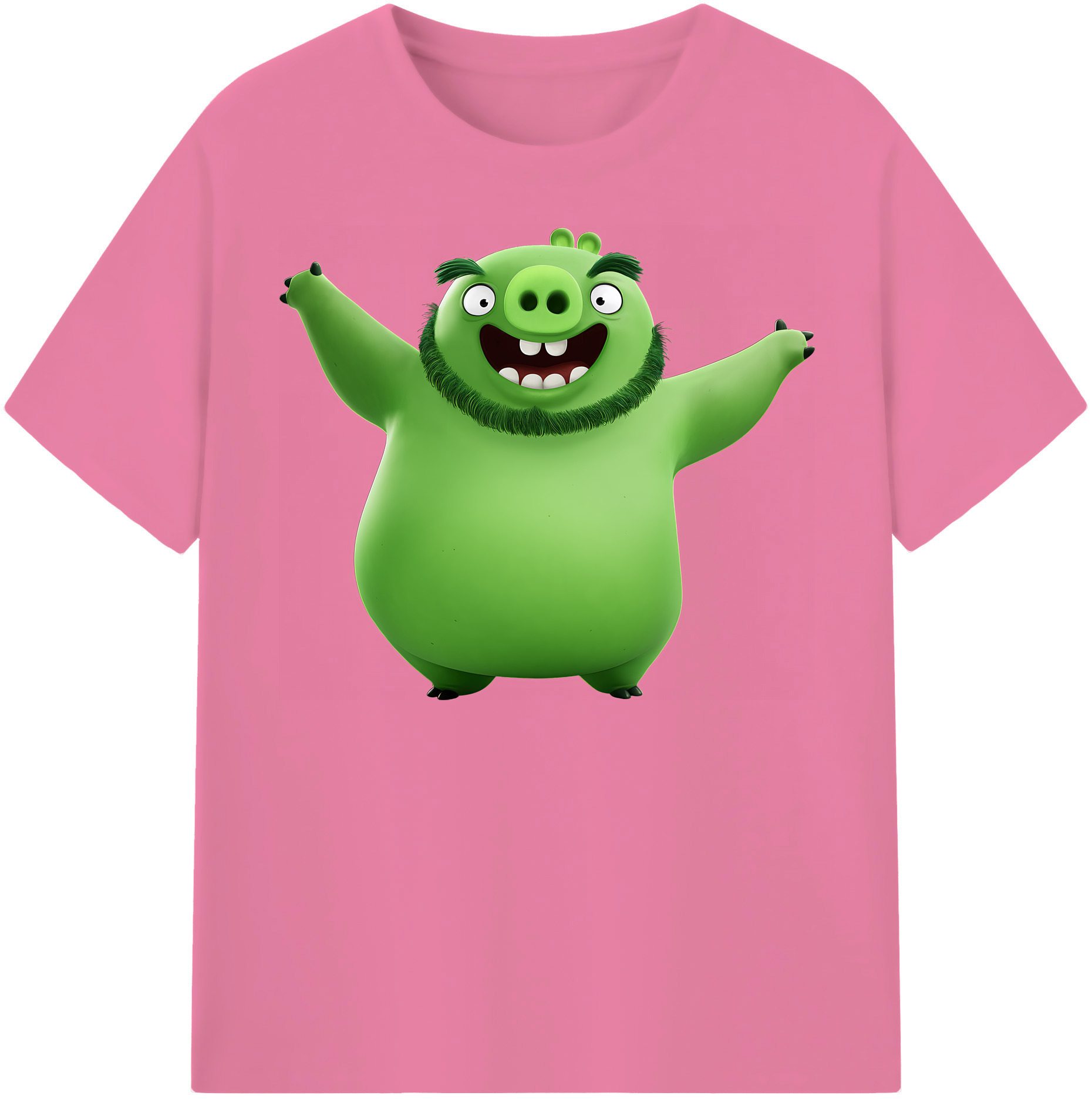 （画像用） Angry Birds アングリーバード 綿100％半袖Tシャツ（フロントプリント）